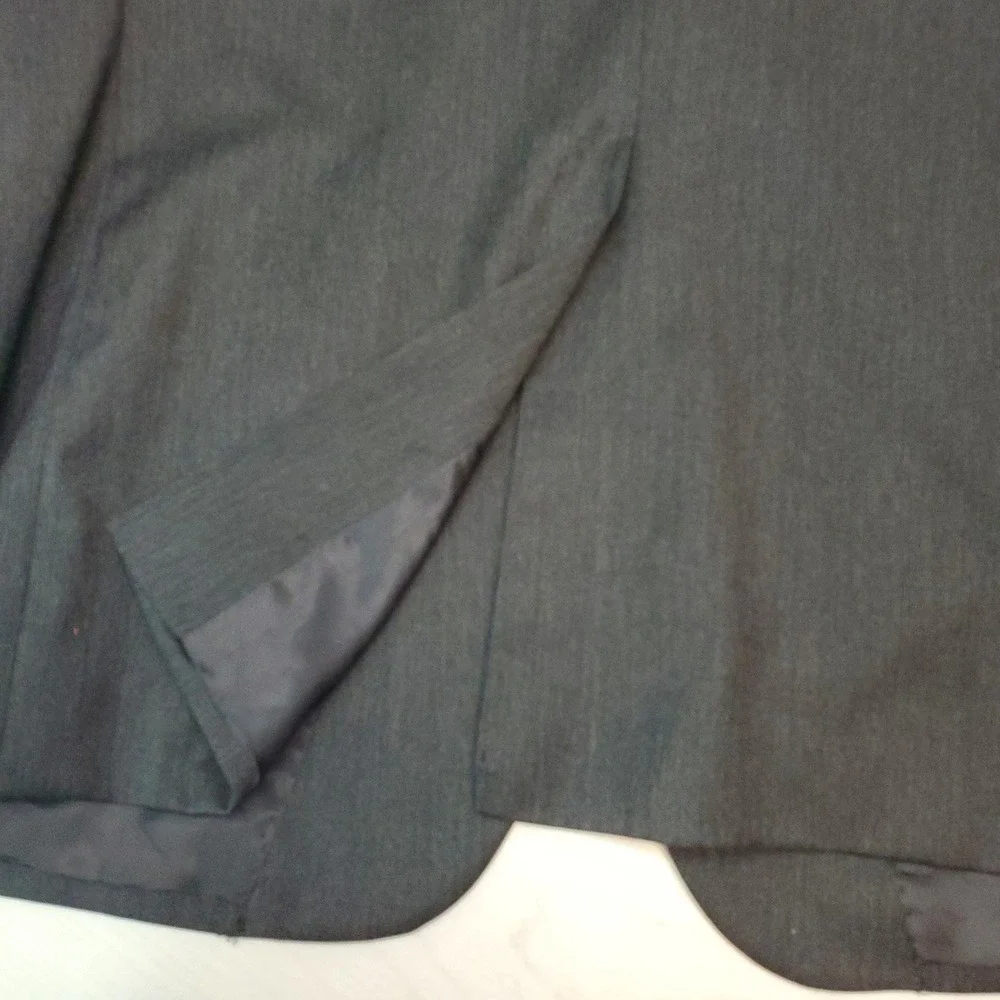Jos A Bank Signature Collection 44R Wool Blazer Charcoal Gray Sartorial Timeless